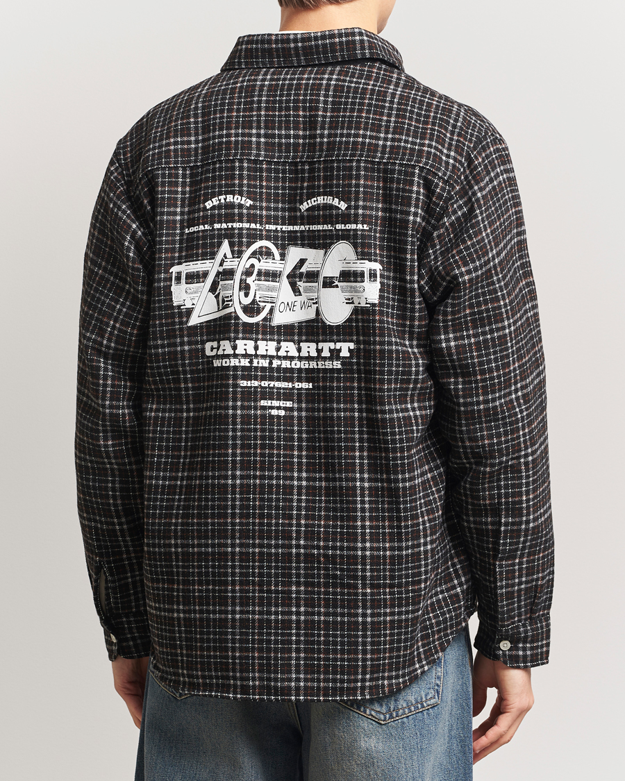 Herre | Skjorter | Carhartt WIP | Runaway Millet Checked Overshirt Black