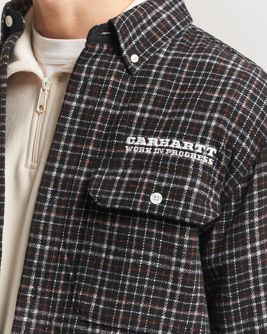 Herre | Skjorter | Carhartt WIP | Runaway Millet Checked Overshirt Black