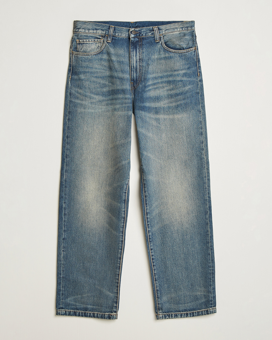 Herre | Jeans | Carhartt WIP | Landon Pant Smith Denim Blue Worn