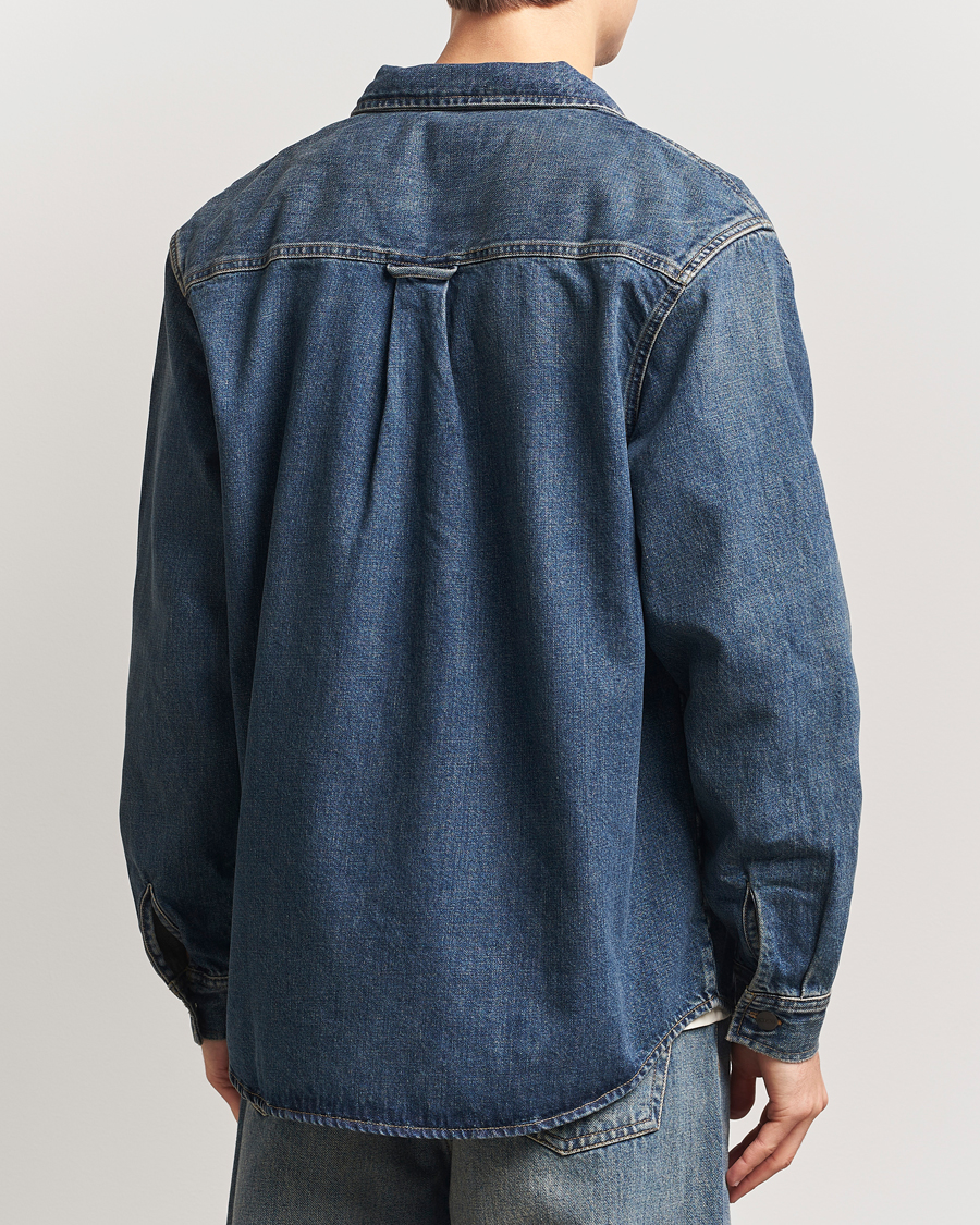 Herre | Skjorter | Carhartt WIP | Lincoln Denim Shirt Jacket Blue Worn