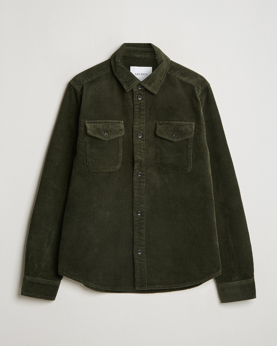 Herre | Skjorter | LES DEUX | Kody Heavy Corduroy Overshirt Rosin