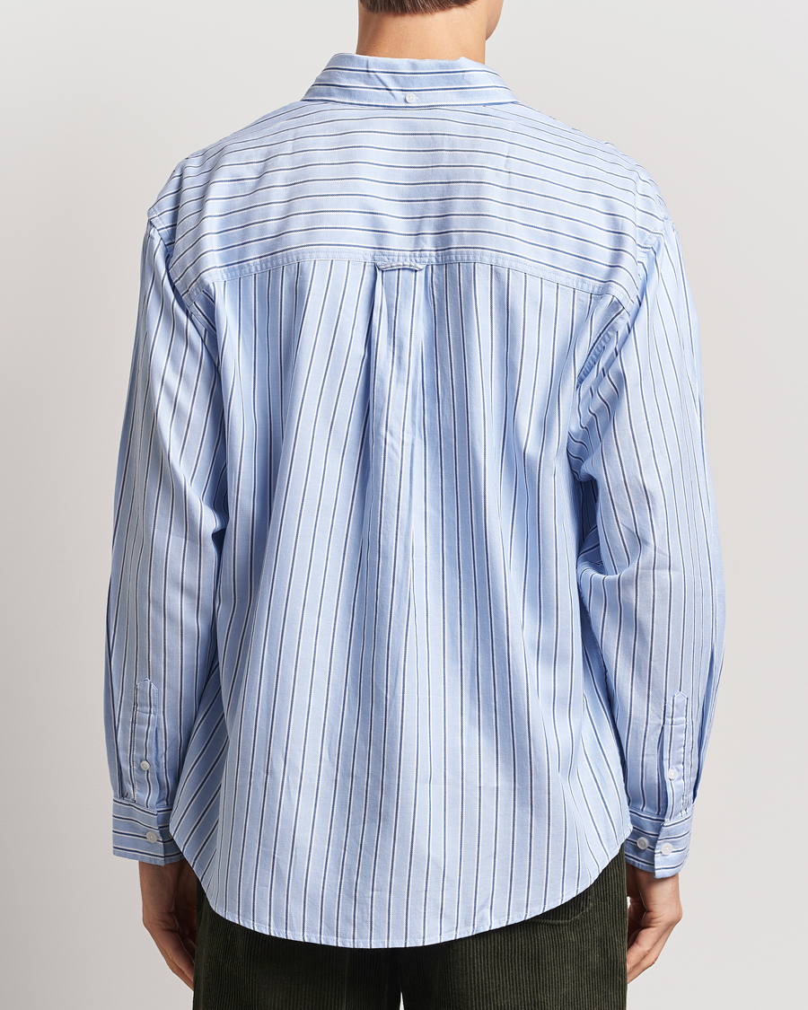 Herre | Skjorter | LES DEUX | Kolton Herringbone Poplin Shirt Bel Air Blue