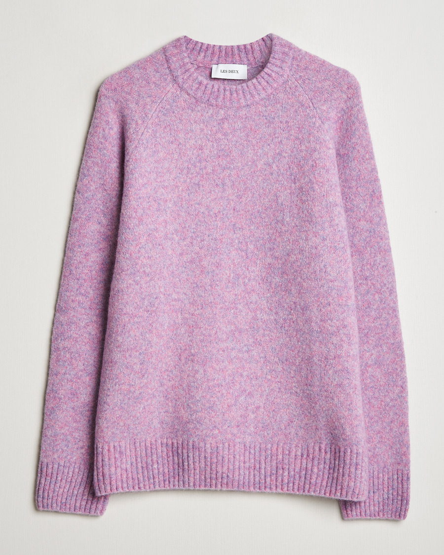 Herre | Gensere | LES DEUX | Gilbert Roundneck Knit Oyster Rose Melange