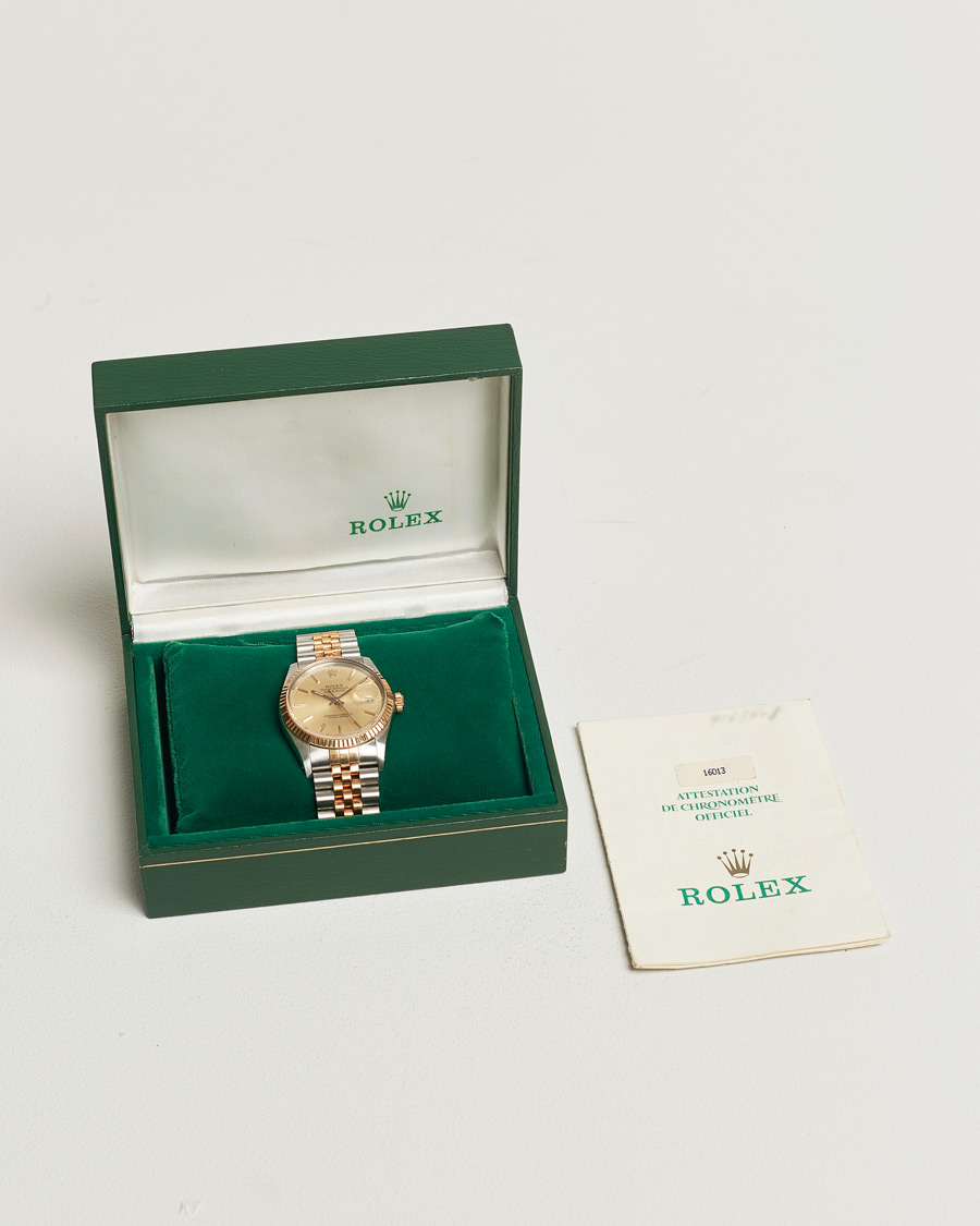 Herre | Rolex Pre-Owned Datejust 16013 G/S Silver | Rolex Pre-Owned | Datejust 16013 G/S Silver