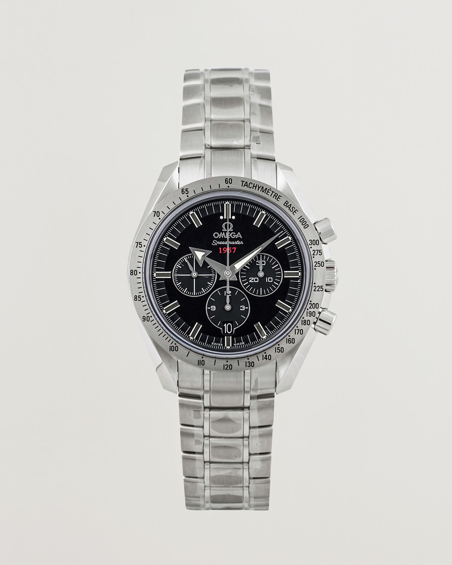 Herre | Omega Pre-Owned Speedmaster Broad Arrow1957 Co-axial Silver | Omega Pre-Owned | Speedmaster Broad Arrow1957 Co-axial Silver