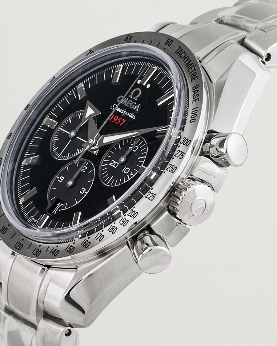 Herre | Omega Pre-Owned Speedmaster Broad Arrow1957 Co-axial Silver | Omega Pre-Owned | Speedmaster Broad Arrow1957 Co-axial Silver