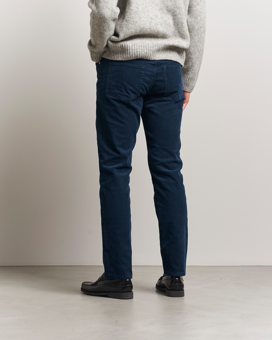 Herre | Bukser | NN07 | Tony Corduroy 5-Pocket Pants Navy Blue