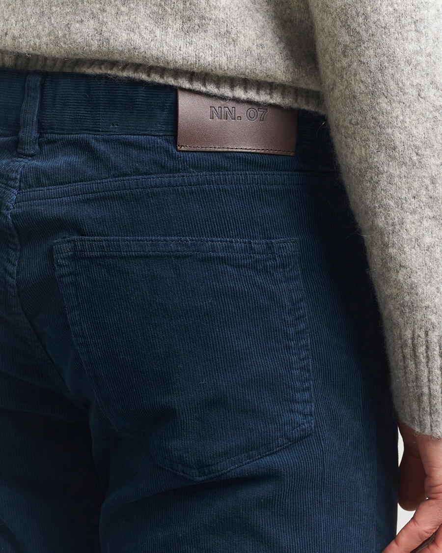 Herre | Bukser | NN07 | Tony Corduroy 5-Pocket Pants Navy Blue