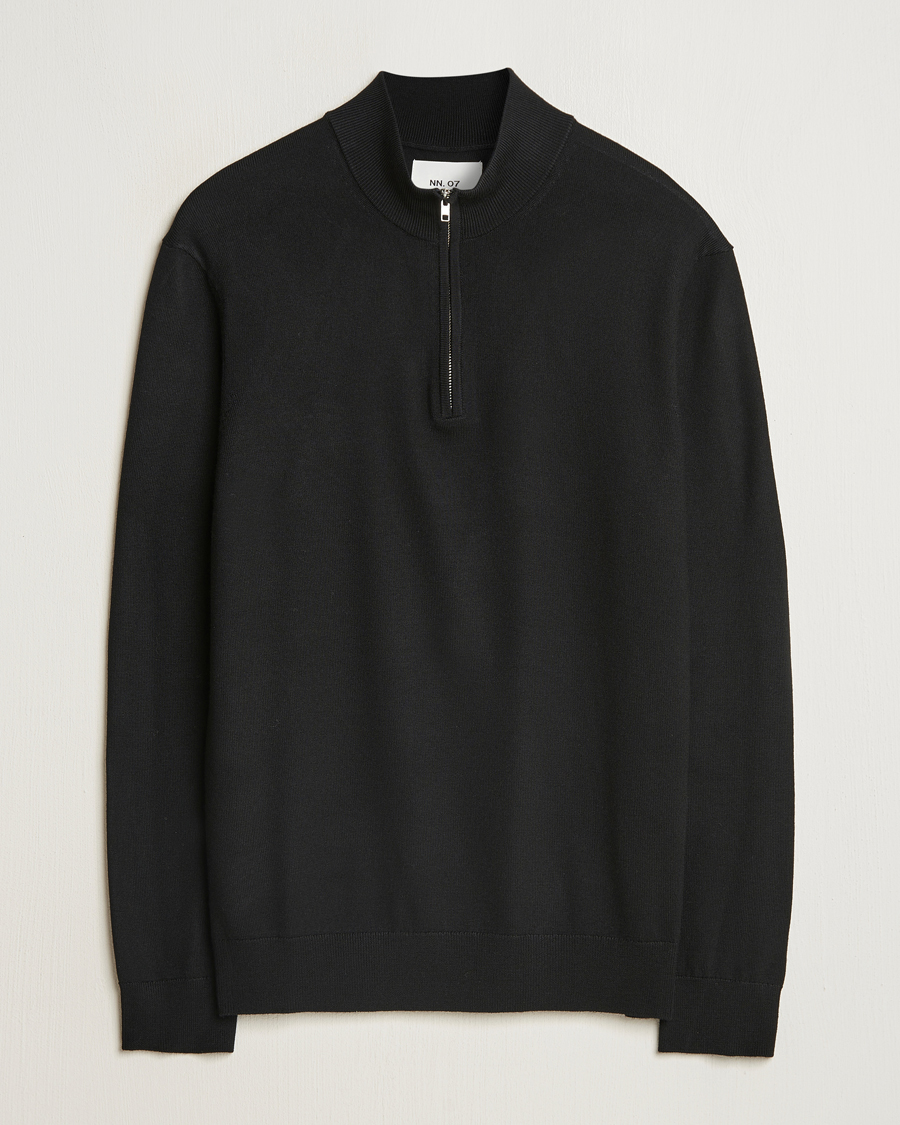 Herre | Gensere | NN07 | Sergio Merino Knitted Half Zip Black