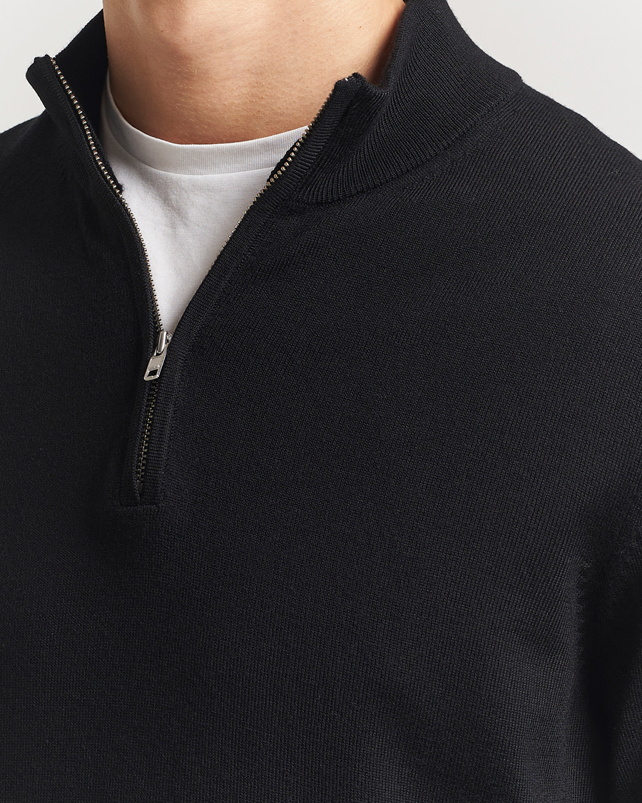 Herre | Gensere | NN07 | Sergio Merino Knitted Half Zip Black
