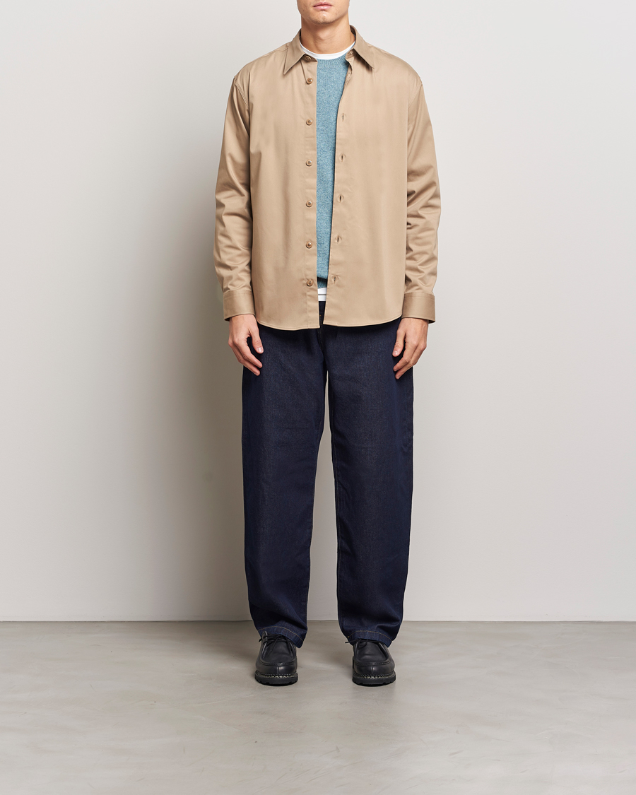 Herre | Skjorter | NN07 | Quinsy Cotton Overshirt Timber Wolf