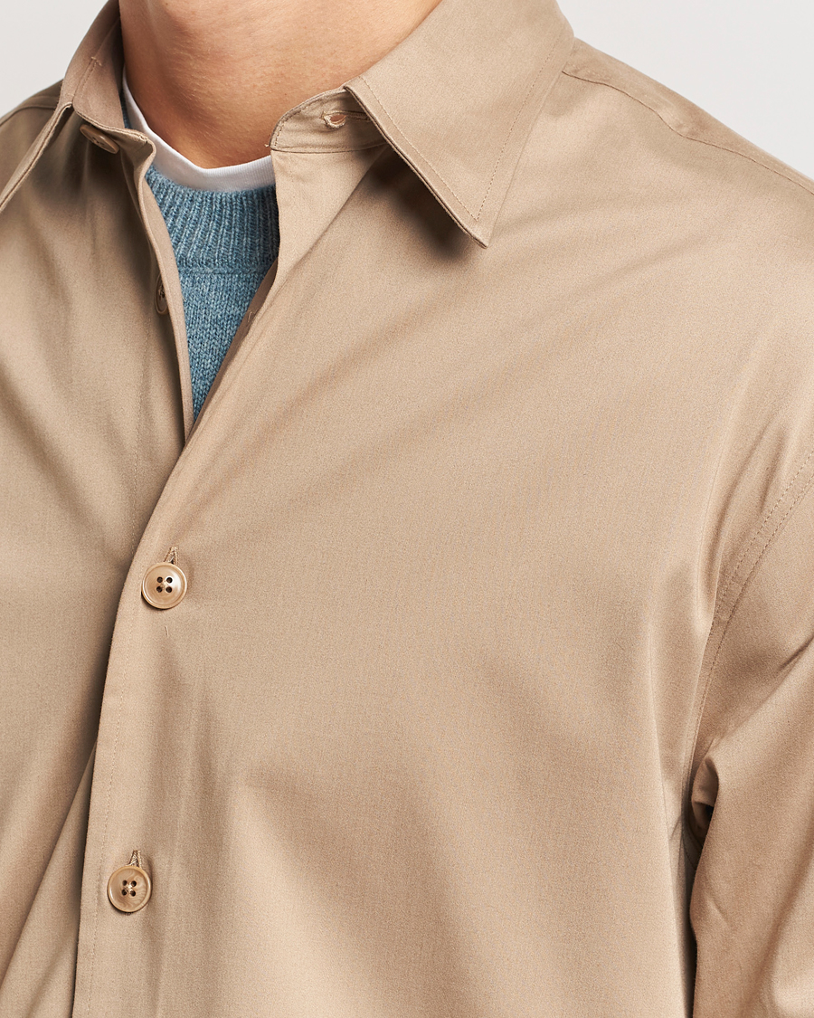 Herre | Skjorter | NN07 | Quinsy Cotton Overshirt Timber Wolf