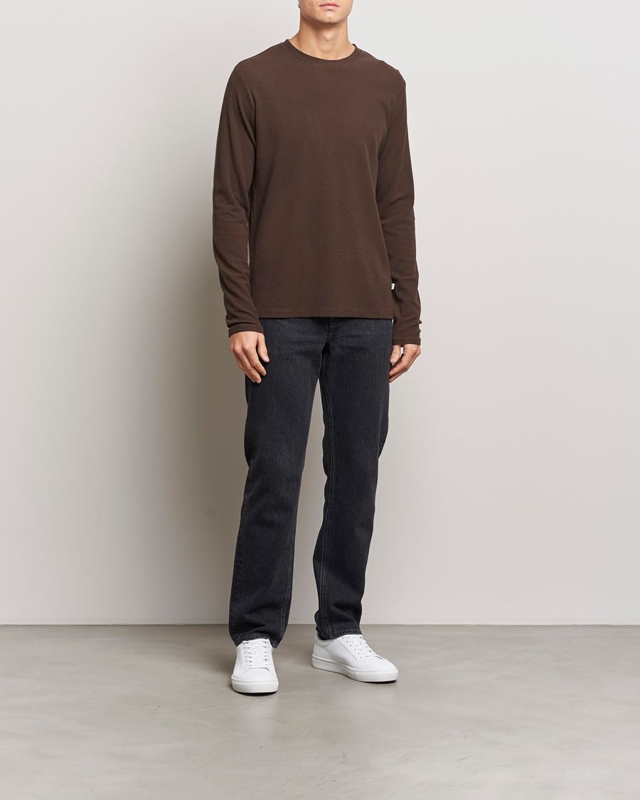 Herre | Gensere | NN07 | Clive Knitted Sweater Demitasse Brown