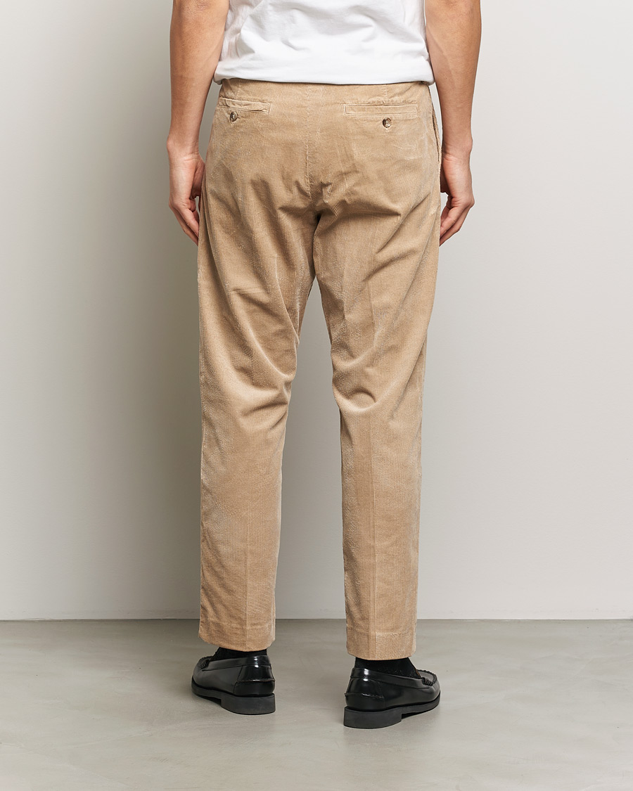 Herre | Bukser | NN07 | Bill Pleated Corduroy Pants White Peppar