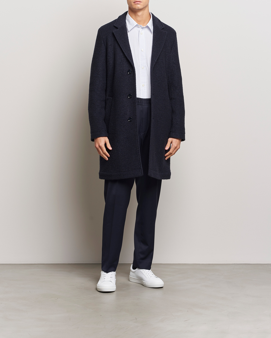 Herre | Bukser | Filippa K | Theo Relaxed Wool Trousers Navy