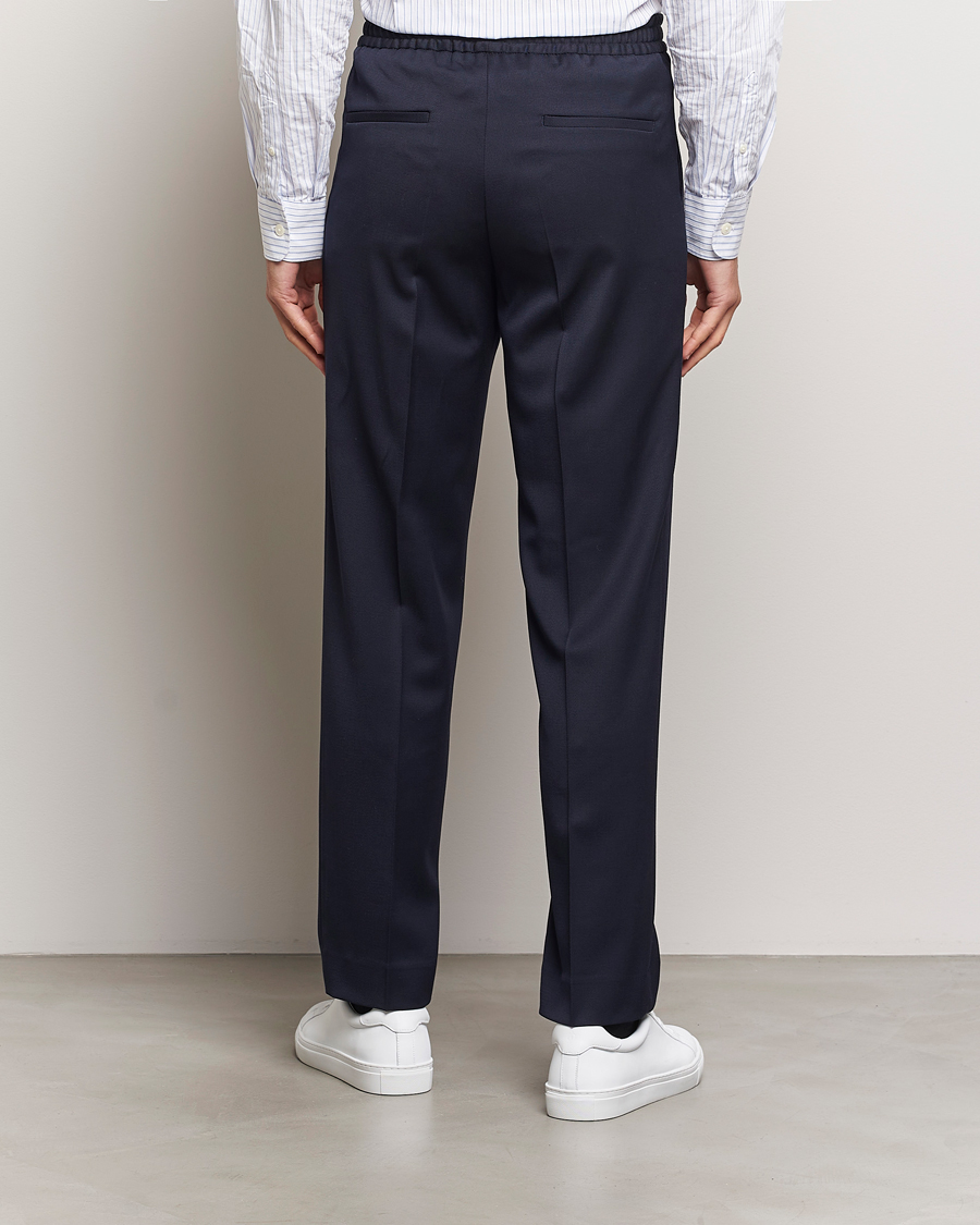 Herre | Bukser | Filippa K | Theo Relaxed Wool Trousers Navy