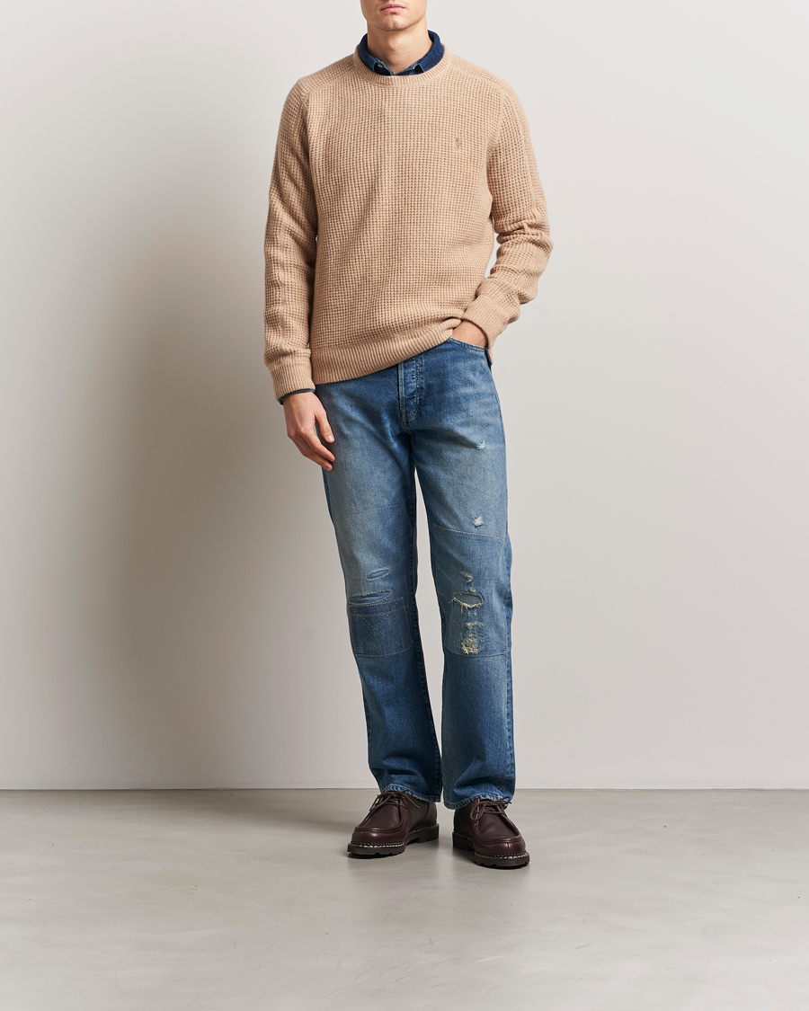 Herre | Gensere | Polo Ralph Lauren | Wool/Alpaca Knitted Sweater Dune Melange