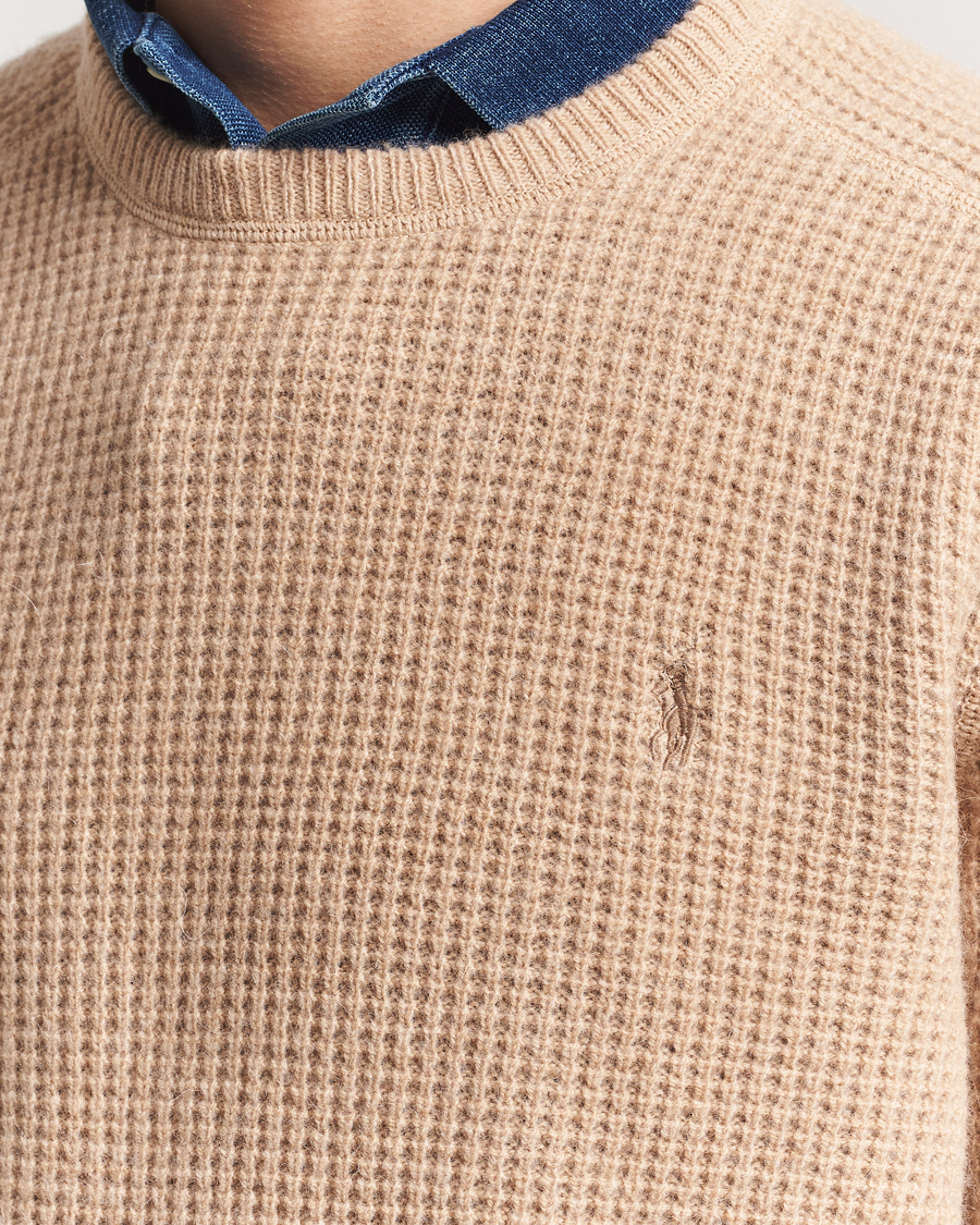 Herre | Gensere | Polo Ralph Lauren | Wool/Alpaca Knitted Sweater Dune Melange