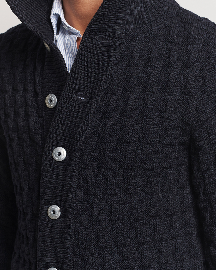 Herre | Gensere | S.N.S. Herning | Stark Wool Cable Cardigan Navy