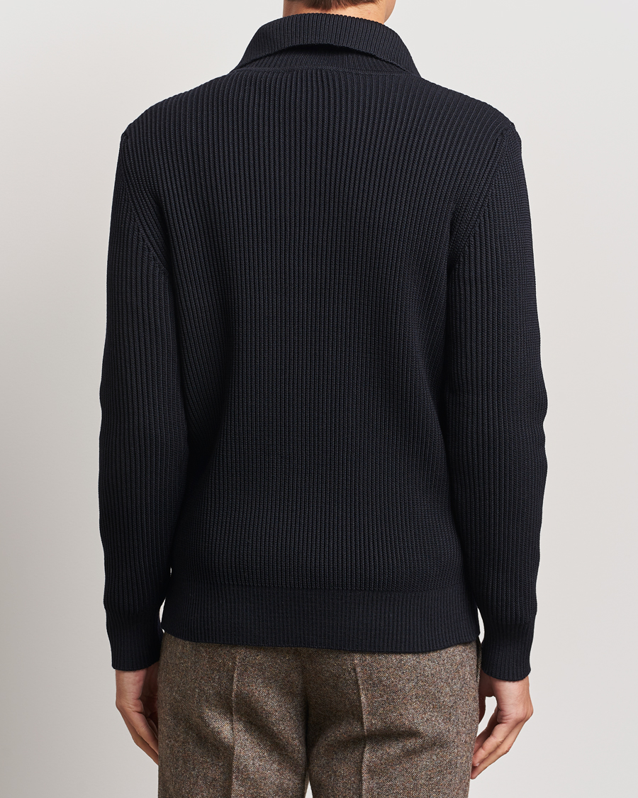 Herre | Gensere | S.N.S. Herning | Fender Wool Half Zip Navy Blue