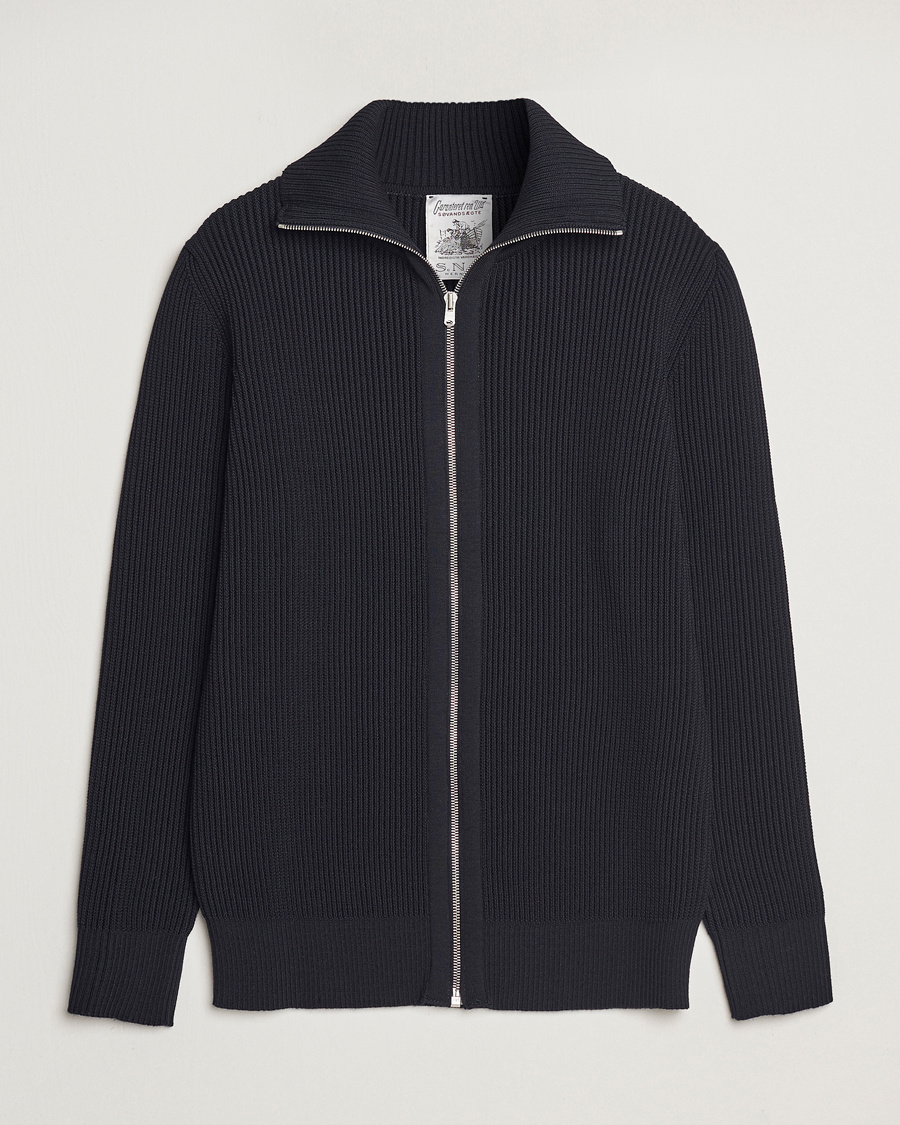 Herre | Gensere | S.N.S. Herning | Fender Wool Full Zip Navy Blue