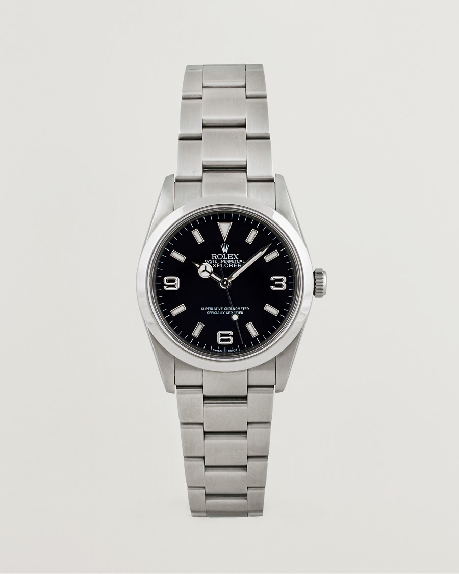Herre | Rolex Pre-Owned Explorer 114270 Silver | Rolex Pre-Owned | Explorer 114270 Silver