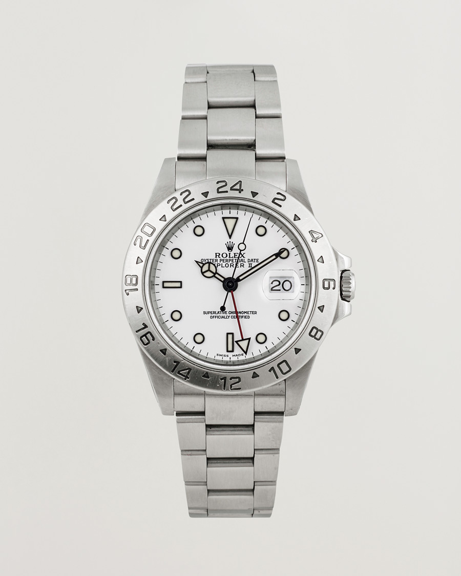 Herre | Rolex Pre-Owned Explorer II 16570 Silver | Rolex Pre-Owned | Explorer II 16570 Silver
