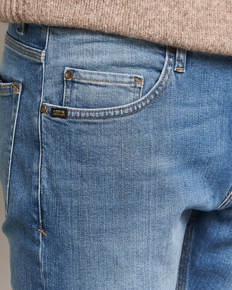 Herre | Jeans | Tiger of Sweden | Pistolero Stretch Cotton Jeans Pale Blue