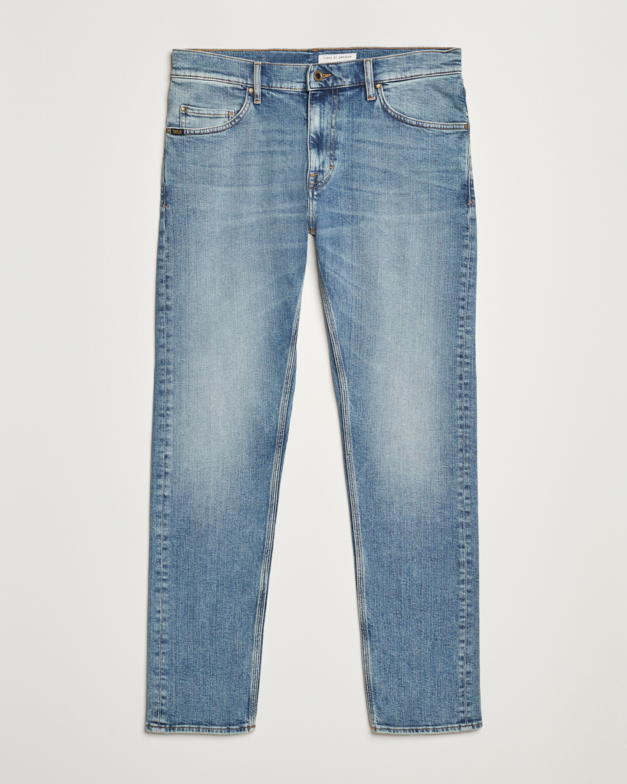 Herre | Jeans | Tiger of Sweden | Pistolero Stretch Cotton Jeans 3 Year Vintage Blue