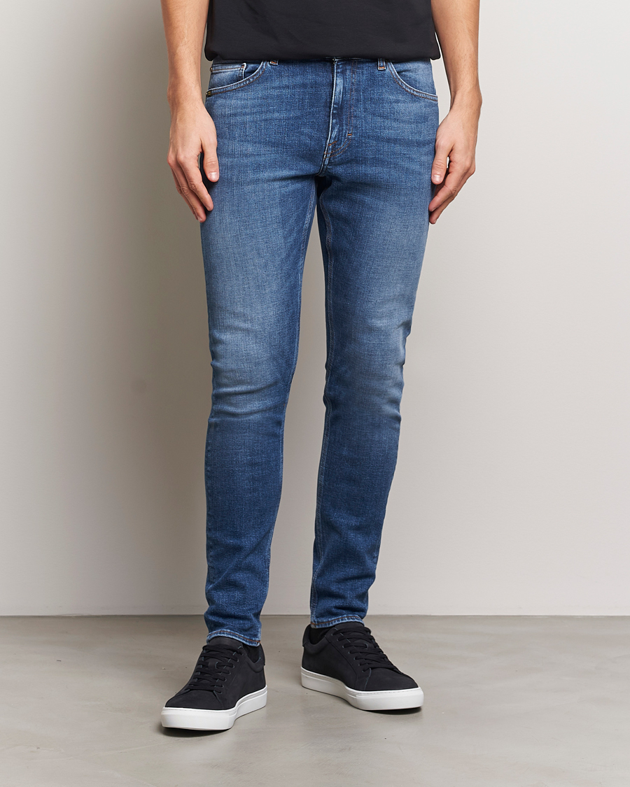 Herre | Jeans | Tiger of Sweden | Evolve Stretch Cotton Jeans Medium Blue
