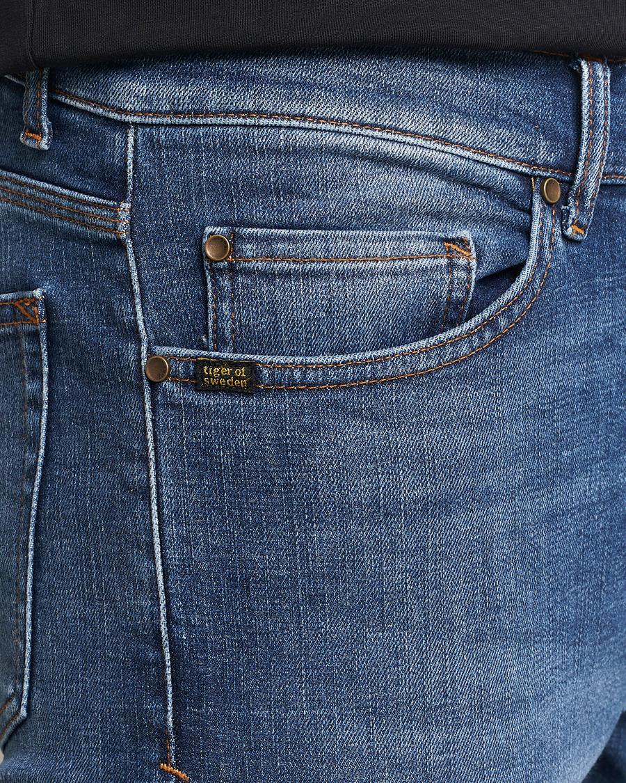 Herre | Jeans | Tiger of Sweden | Evolve Stretch Cotton Jeans Medium Blue