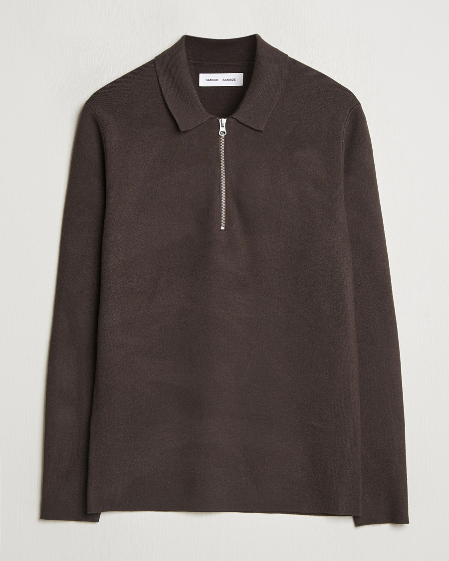 Herre | Gensere | Samsøe Samsøe | Guna Half Zip Turkish Coffee