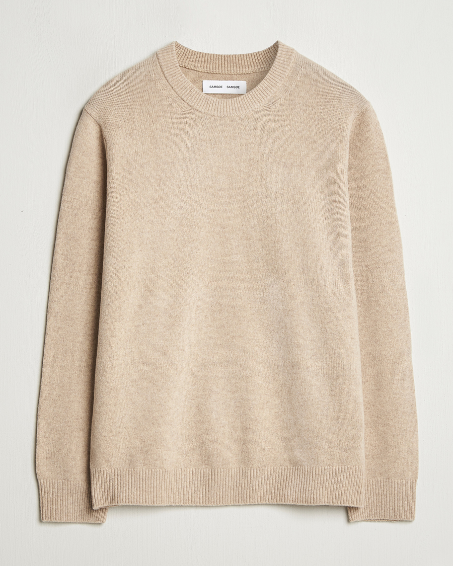 Herre | Gensere | Samsøe Samsøe | Isak Knitted Crew Neck Seneca Rock