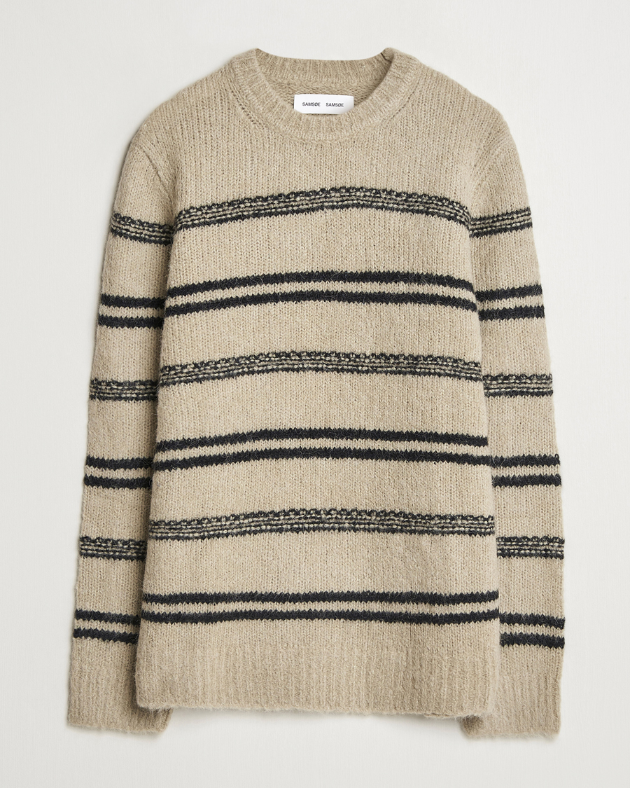 Herre | Gensere | Samsøe Samsøe | Arin Alpaca Striped Sweater Seneca Rock