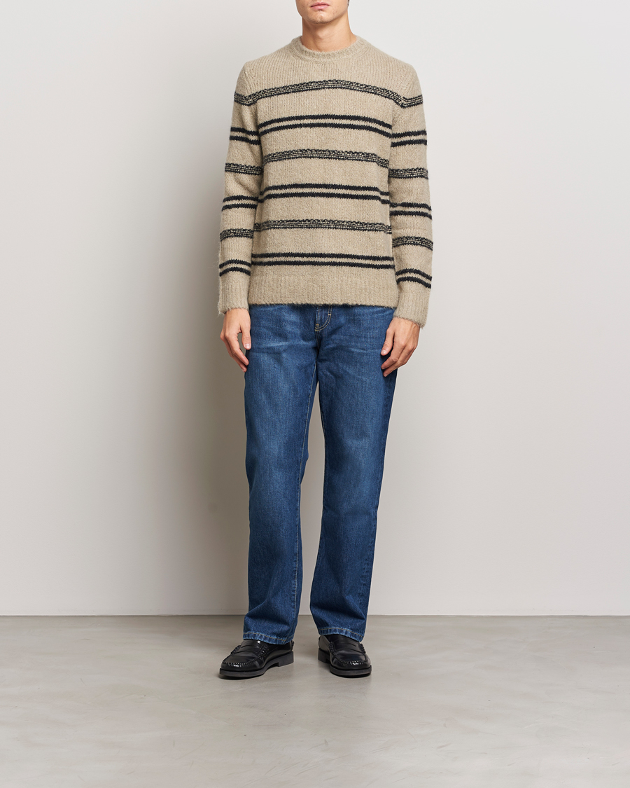 Herre | Gensere | Samsøe Samsøe | Arin Alpaca Striped Sweater Seneca Rock