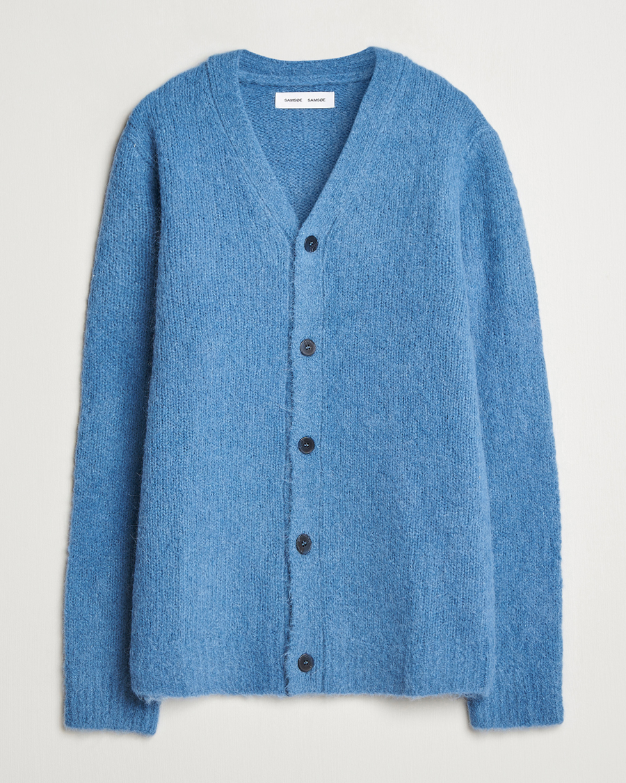 Herre | Gensere | Samsøe Samsøe | Arin Alpaca Cardigan Coronet Blue