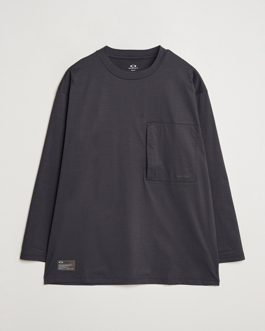 Herre | T-Shirts | Oakley | FGL Scratch Long Sleeve T-Shirt Phantom
