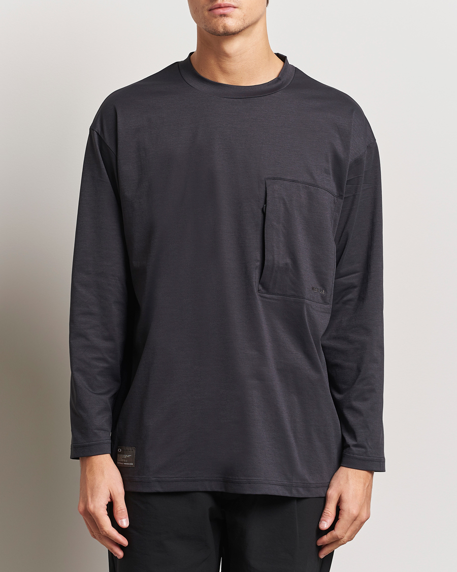 Herre | T-Shirts | Oakley | FGL Scratch Long Sleeve T-Shirt Phantom