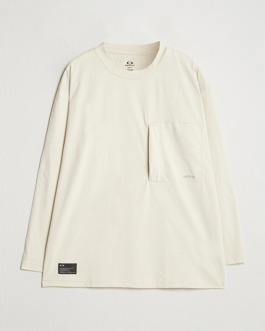 Herre | T-Shirts | Oakley | FGL Scratch Long Sleeve T-Shirt Bone