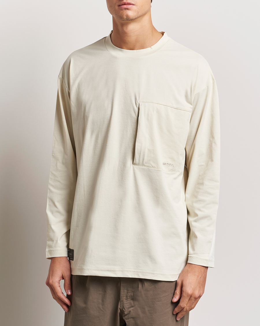 Herre | T-Shirts | Oakley | FGL Scratch Long Sleeve T-Shirt Bone