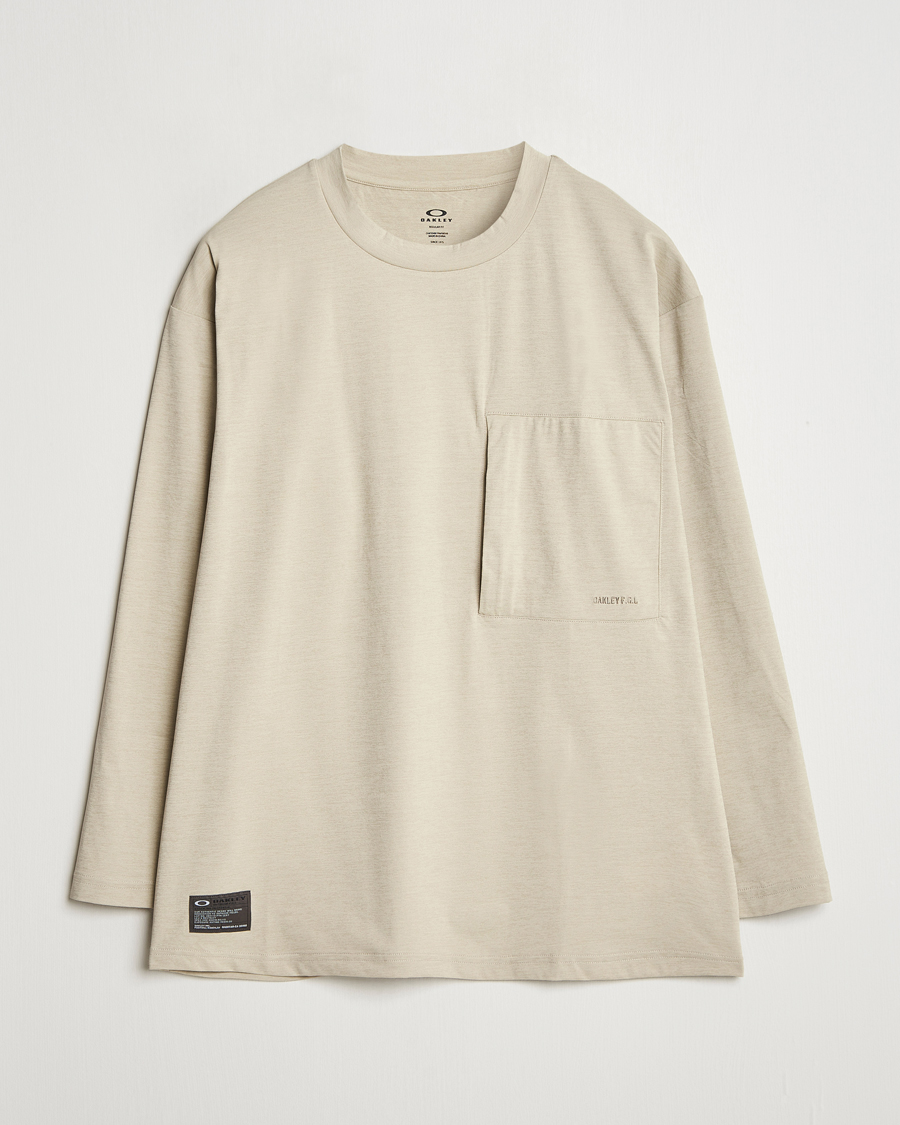 Herre | T-Shirts | Oakley | FGL Scratch Long Sleeve T-Shirt Desert Sand