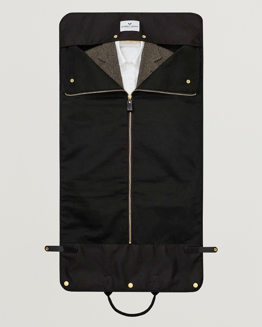 Herre | Vesker | Bennett Winch | Nylon Trifold Suit Carrier Black