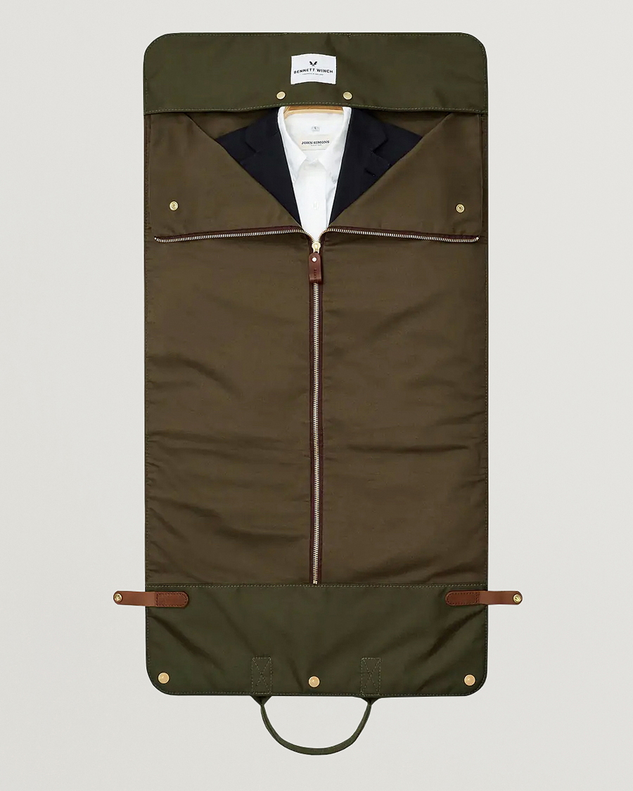 Herre | Vesker | Bennett Winch | Nylon Trifold Suit Carrier Olive