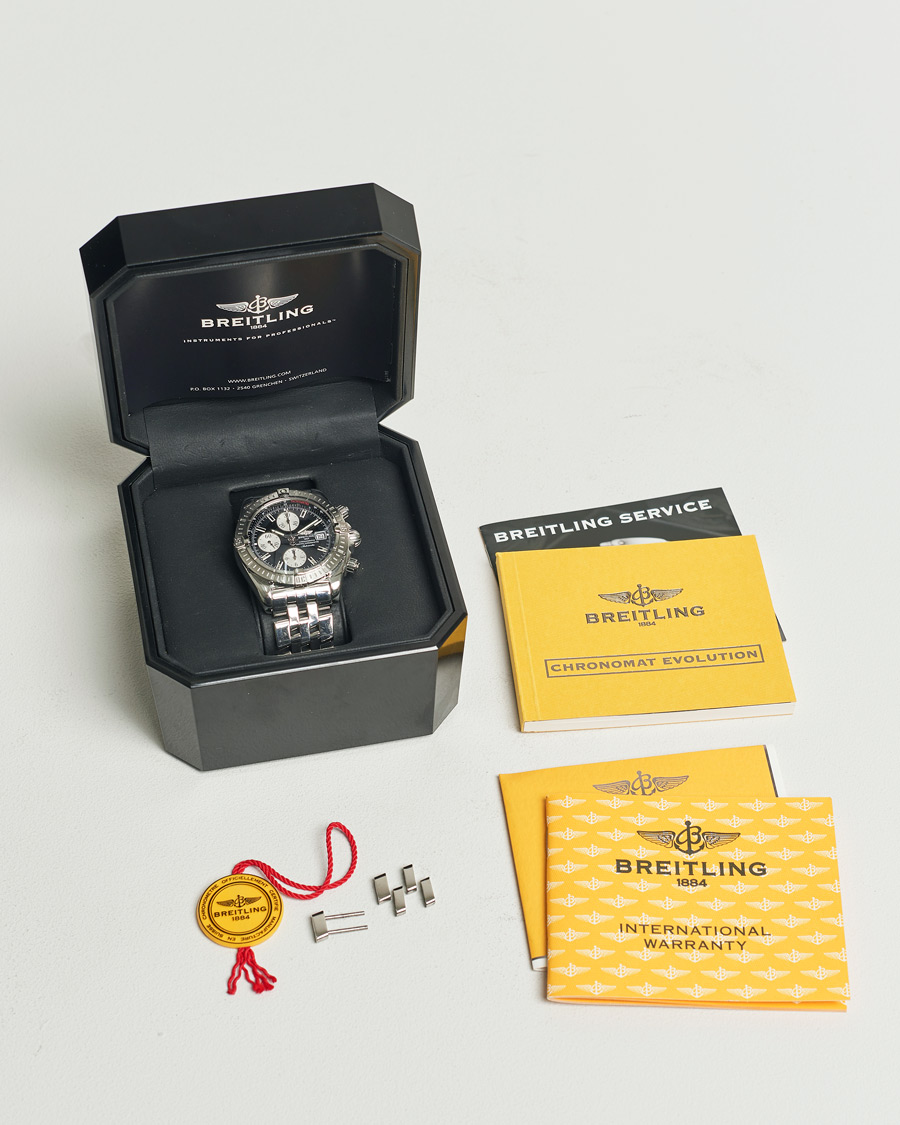 Herre | Breitling Pre-Owned Chronomat Evolution Silver | Breitling Pre-Owned | Chronomat Evolution Silver