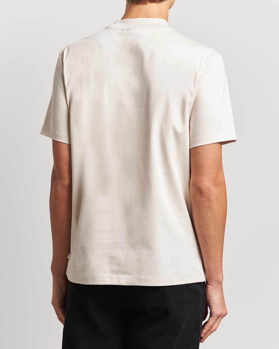 Herre | T-Shirts | J.Lindeberg | Ace Mock Neck T-Shirt Moonbeam