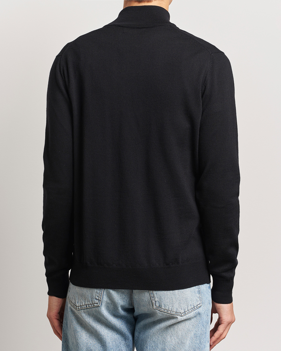 Herre | Gensere | J.Lindeberg | Kiyan Merino Quarter Zip Black