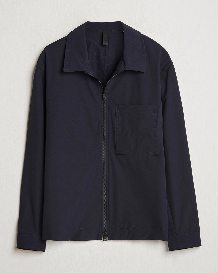 Herre | Skjorter | J.Lindeberg | Jake Zipped Overshirt Navy