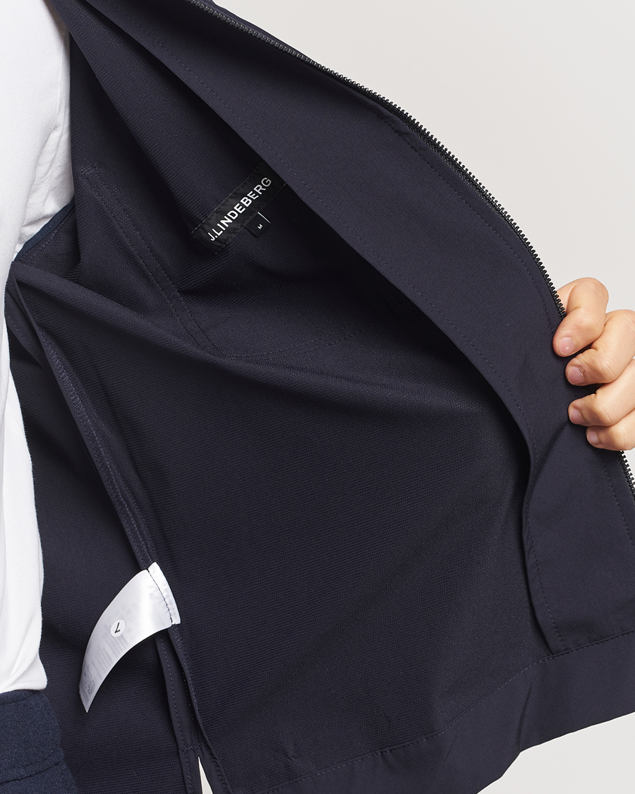 Herre | Skjorter | J.Lindeberg | Jake Zipped Overshirt Navy