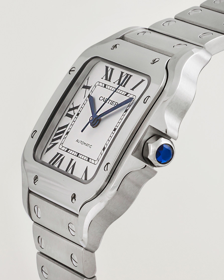 Herre | Cartier Pre-Owned Santos De Cartier WSSA0029 Silver | Cartier Pre-Owned | Santos De Cartier WSSA0029 Silver