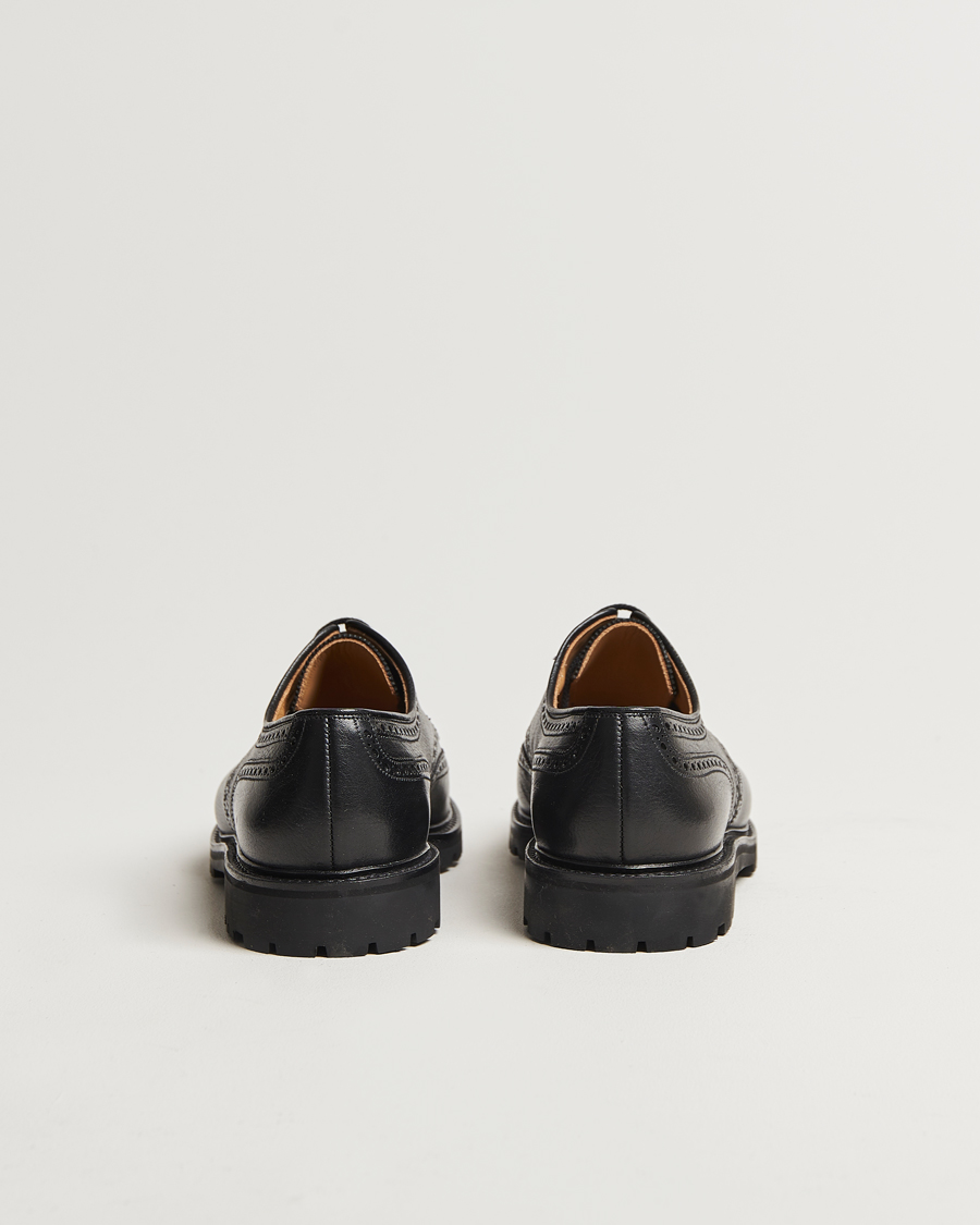 Herre | Crockett & Jones Pembroke Milled Grain Vibram Black | Crockett & Jones | Pembroke Milled Grain Vibram Black